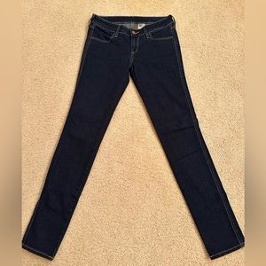 &Denim Skinny Jeans, Low Waist 28/32
